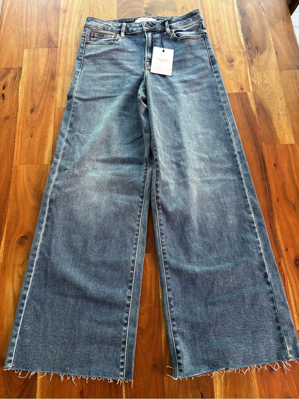 Hidden Nori Wide Leg Jeans Raw Hem - 28 - NWT